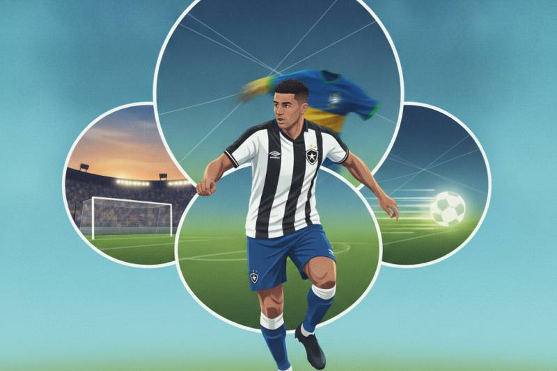 Danilo, do Botafogo, foi titular nos três amistosos da Seleção